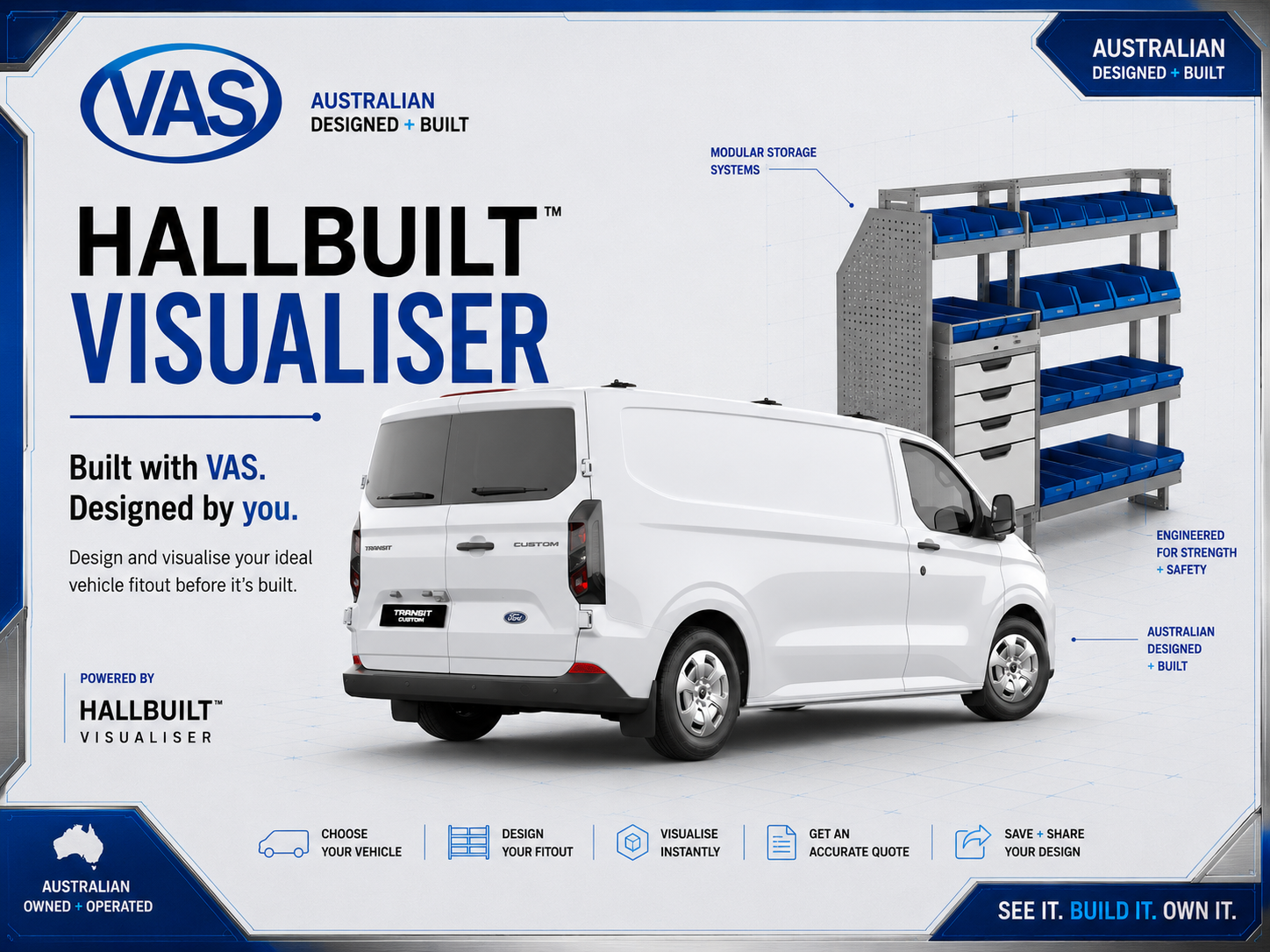 VAS Vehicle Fitout Configurator powered by HallBuilt Visualiser